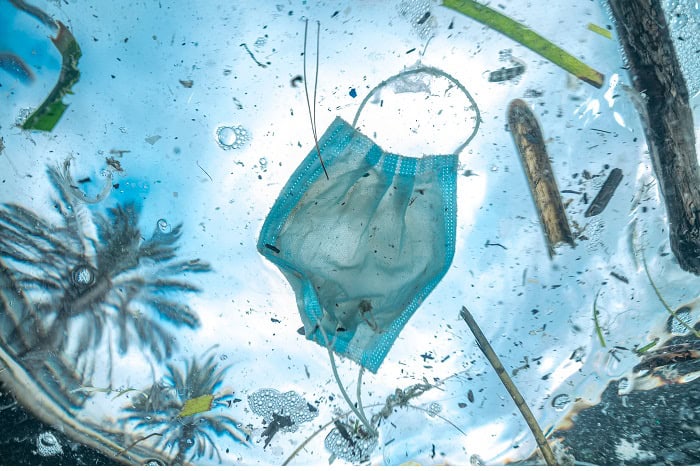 1. Unterwasserschutz Christophe Chellapermal Französische Riviera Corona-Maske