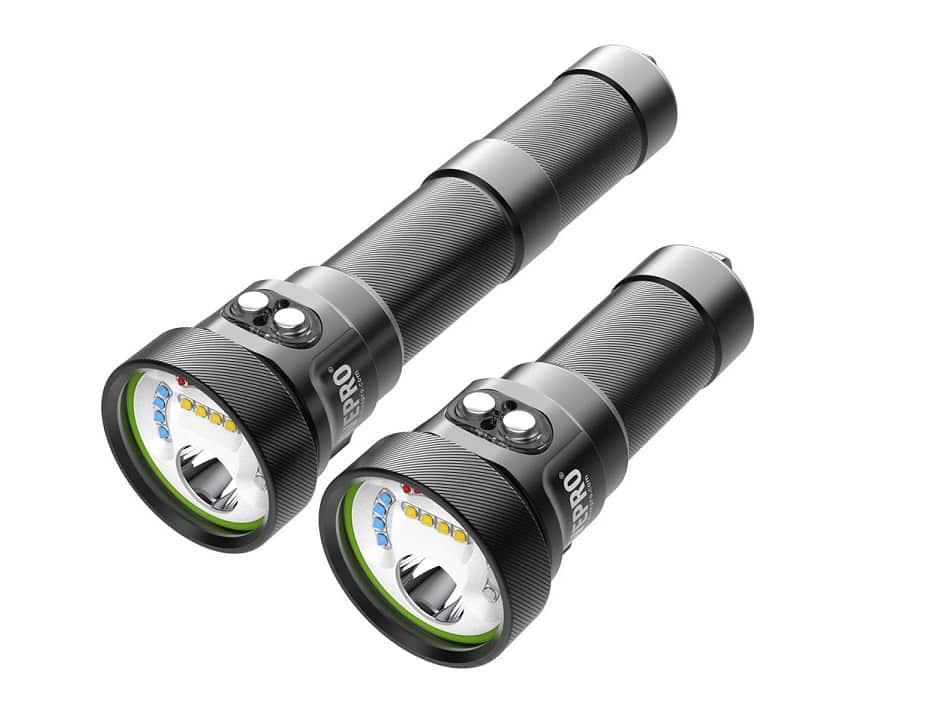 Divepro Tauchlampe M35 V2 Schwarz Verlängerung 5dp540m35v2(1)