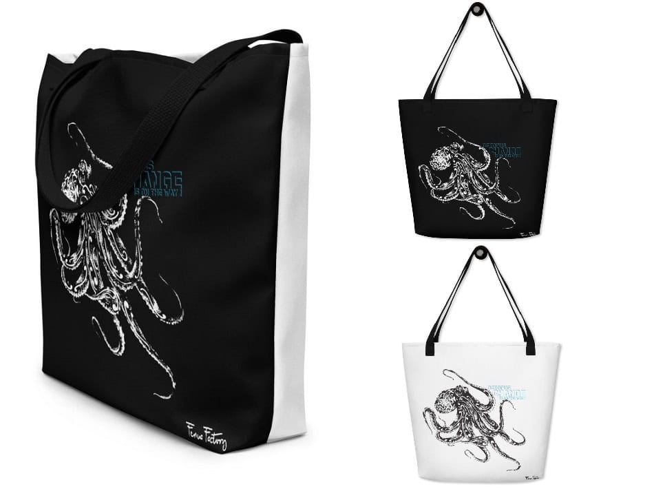 Shopper Doppelfarben Oktopus Mit Tasche3(1)