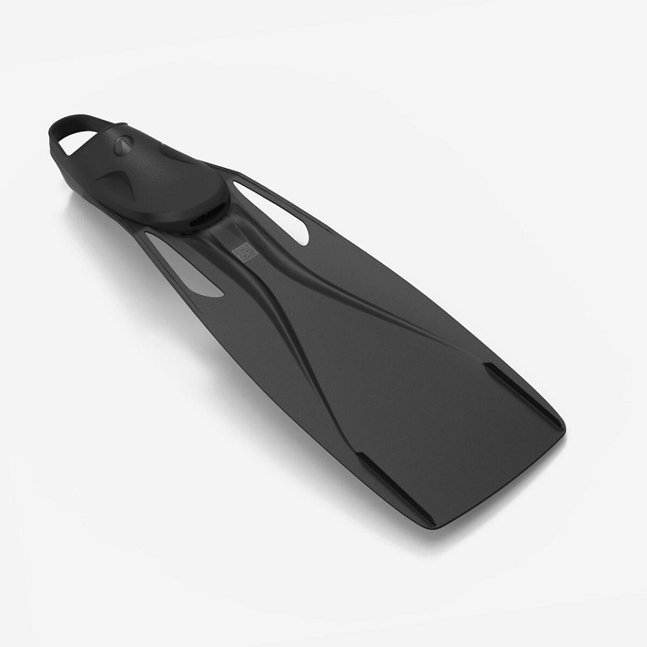 Tauchen und Apnoe Flossen FF 500 React Schwarz